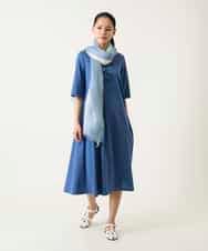 RLPFD37380 HIROKO BIS GRANDE(ヒロコ ビス グランデ) 切り替えフレアジャージーワンピース ブルー