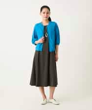 RLPFD37380 HIROKO BIS GRANDE(ヒロコ ビス グランデ) 切り替えフレアジャージーワンピース ブルー