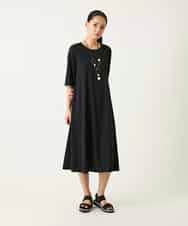 RLPFD37380 HIROKO BIS GRANDE(ヒロコ ビス グランデ) 切り替えフレアジャージーワンピース ブルー