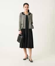 RLPFD37380 HIROKO BIS GRANDE(ヒロコ ビス グランデ) 切り替えフレアジャージーワンピース ブルー