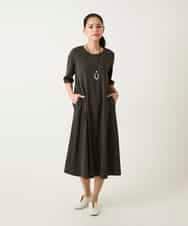 RLPFD37380 HIROKO BIS GRANDE(ヒロコ ビス グランデ) 切り替えフレアジャージーワンピース ブルー