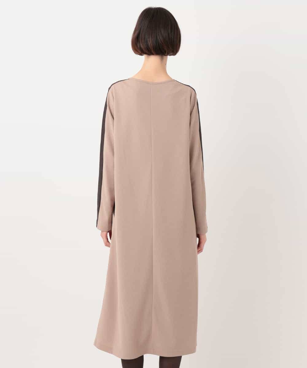 RLPLT52380 HIROKO BIS GRANDE(ヒロコ ビス グランデ) ラップスリットジャージワンピース ベージュ
