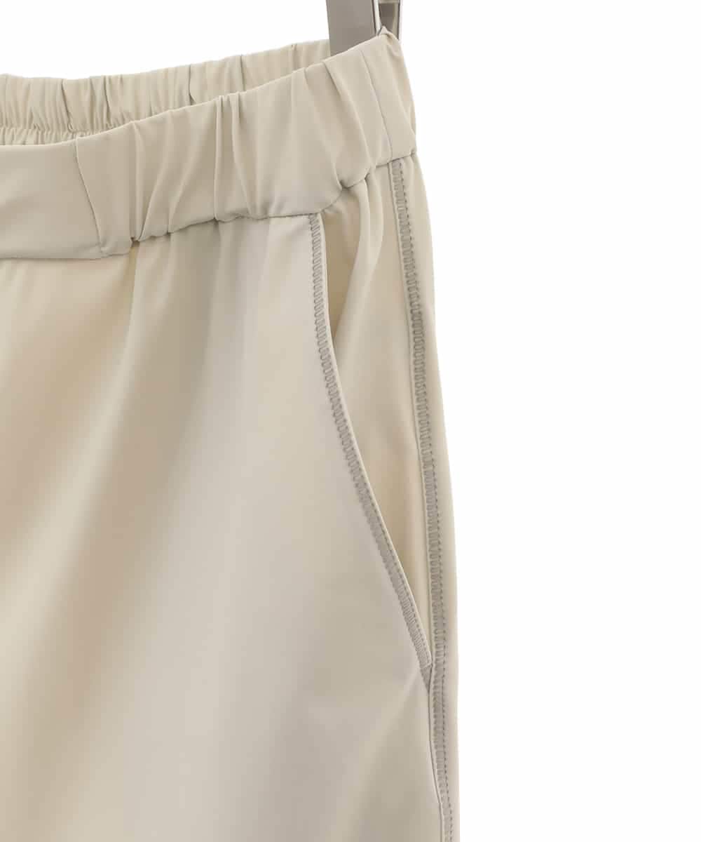 RLQLS10250 HIROKO BIS GRANDE(ヒロコ ビス グランデ) 【洗える】トリコットセミワイドシルエットパンツ ベージュ