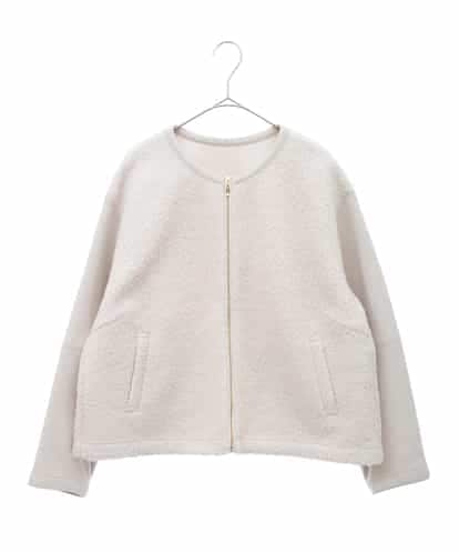 RLTAA02360 HIROKO BIS GRANDE 【大きいサイズ】ブークレリングノーカラージャケット