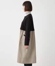 RLTAA20360 HIROKO BIS GRANDE(ヒロコ ビス グランデ) 【大きいサイズ】タフタジョイントフロントジップコート /洗える ブラック