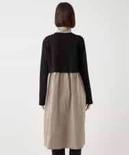 RLTAA20360 HIROKO BIS GRANDE(ヒロコ ビス グランデ) 【大きいサイズ】タフタジョイントフロントジップコート /洗える ブラック