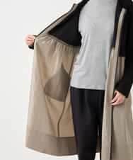 RLTAA20360 HIROKO BIS GRANDE(ヒロコ ビス グランデ) 【大きいサイズ】タフタジョイントフロントジップコート /洗える ブラック