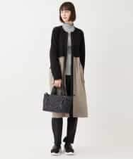 RLTAA20360 HIROKO BIS GRANDE(ヒロコ ビス グランデ) 【大きいサイズ】タフタジョイントフロントジップコート /洗える ブラック