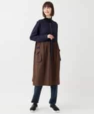 RLTAA20360 HIROKO BIS GRANDE(ヒロコ ビス グランデ) 【大きいサイズ】タフタジョイントフロントジップコート /洗える ブラック