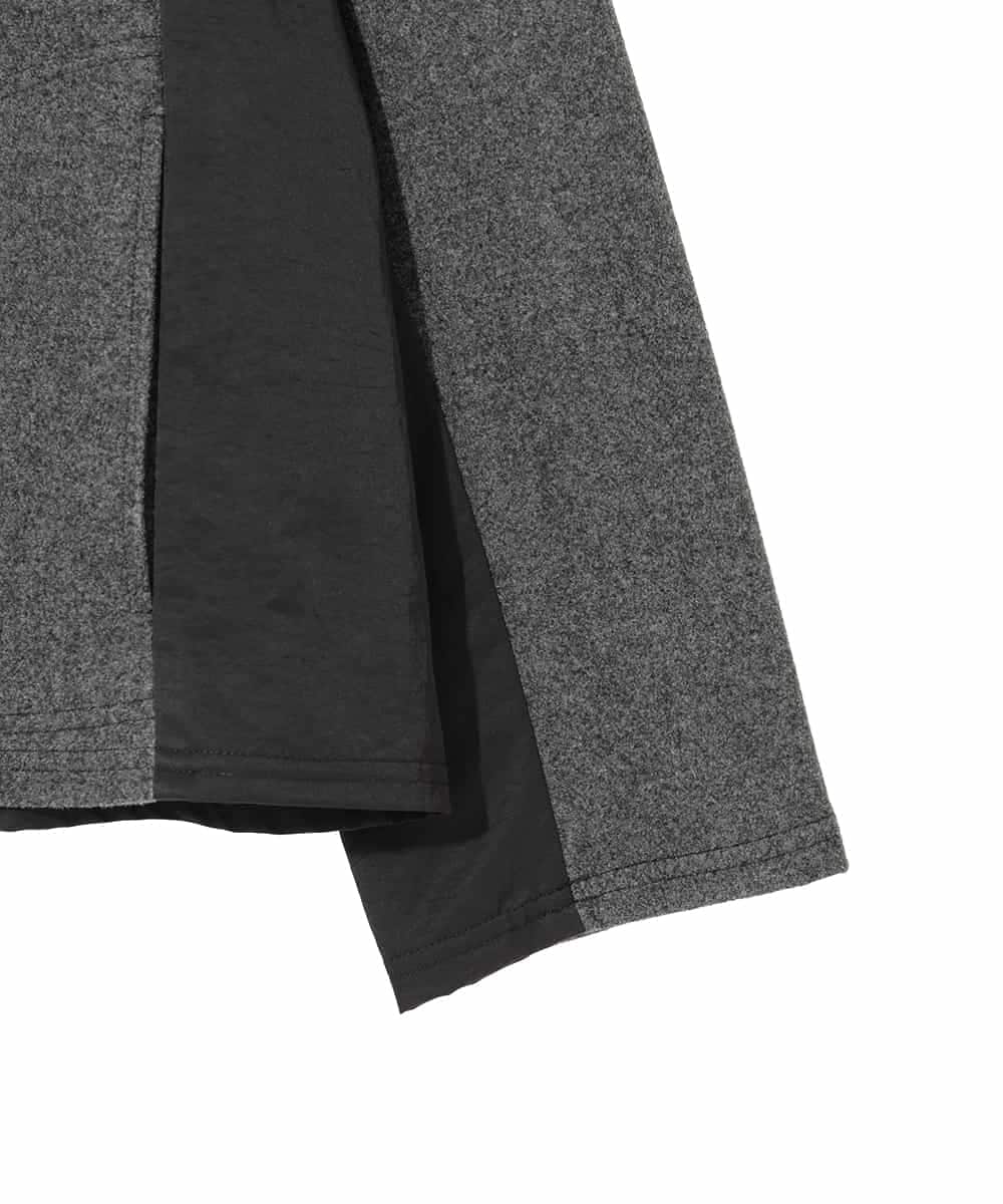 RLTAD25290 HIROKO BIS GRANDE(ヒロコ ビス グランデ) 【大きいサイズ】異素材ノーカラージャケット /洗える グレー