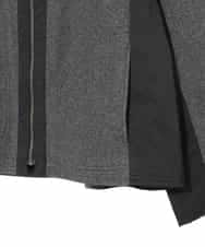 RLTAD25290 HIROKO BIS GRANDE(ヒロコ ビス グランデ) 【大きいサイズ】異素材ノーカラージャケット /洗える グレー