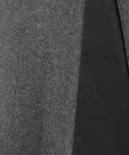 RLTAD25290 HIROKO BIS GRANDE(ヒロコ ビス グランデ) 【大きいサイズ】異素材ノーカラージャケット /洗える グレー