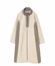 HIROKO BIS ✨大きいサイズ　異素材切り替え　ライト春アウター　ゆったり HIROKO BIS ✨大きいサイズ 異素材切り替え ライト春アウター