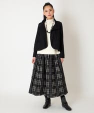 RLTAF01380 HIROKO BIS GRANDE(ヒロコ ビス グランデ) 【大きいサイズ】スムースウールコンパクトジャケット アイボリー