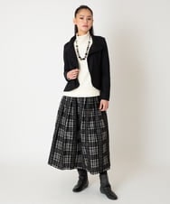 RLTAF01380 HIROKO BIS GRANDE(ヒロコ ビス グランデ) 【大きいサイズ】スムースウールコンパクトジャケット アイボリー