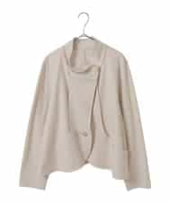 RLTAF01380 HIROKO BIS GRANDE(ヒロコ ビス グランデ) 【大きいサイズ】スムースウールコンパクトジャケット アイボリー