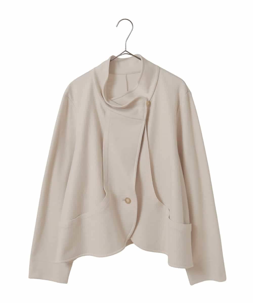 RLTAF01380 HIROKO BIS GRANDE(ヒロコ ビス グランデ) 【大きいサイズ】スムースウールコンパクトジャケット アイボリー