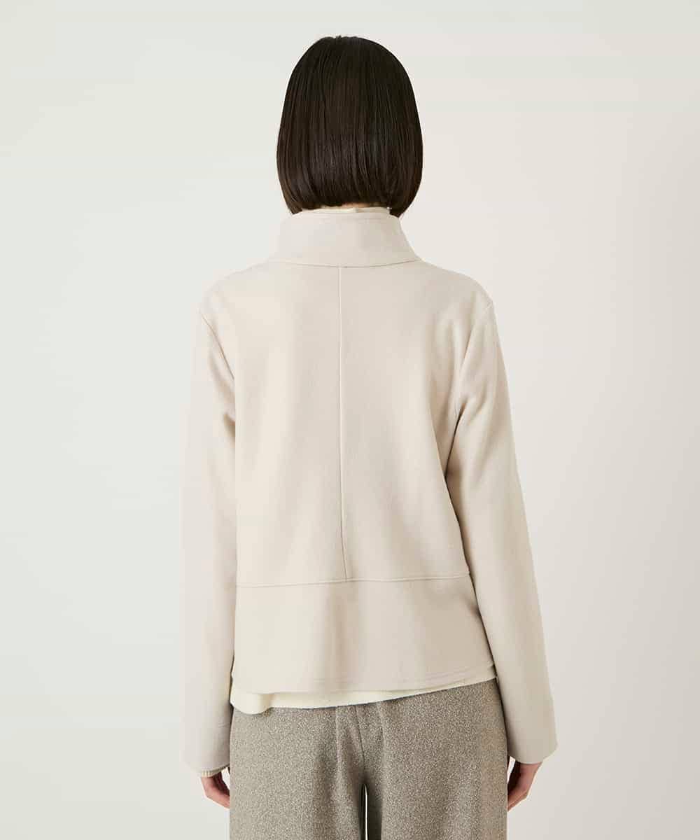 RLTAF01380 HIROKO BIS GRANDE(ヒロコ ビス グランデ) 【先行予約/大きいサイズ】スムースウールコンパクトジャケット アイボリー