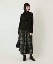 RLTAF01380 HIROKO BIS GRANDE(ヒロコ ビス グランデ) 【先行予約/大きいサイズ】スムースウールコンパクトジャケット アイボリー