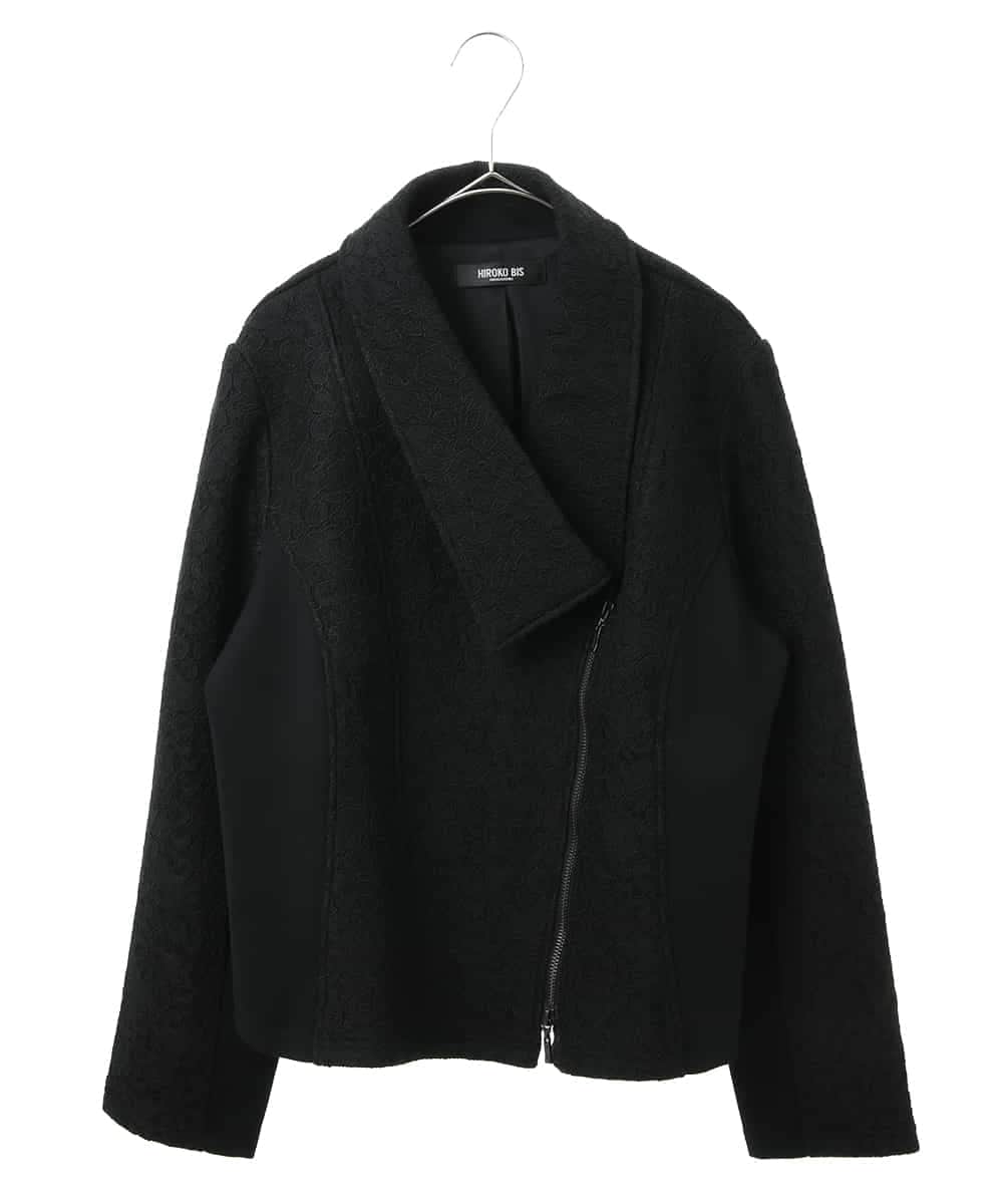 HIROKO BIS ヒロコビス　新品・未使用品　ジャケット　ライダース風 HIROKO BIS ヒロコビス 新品・未使用品 ジャケット ライダース風