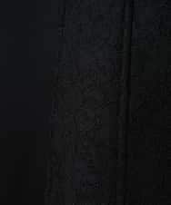 RLTAX10450 HIROKO BIS GRANDE(ヒロコ ビス グランデ) 【洗える】レースボンディングライダース風ジャケット ブラック