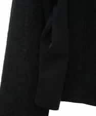 RLTAX10450 HIROKO BIS GRANDE(ヒロコ ビス グランデ) 【洗える】レースボンディングライダース風ジャケット ブラック