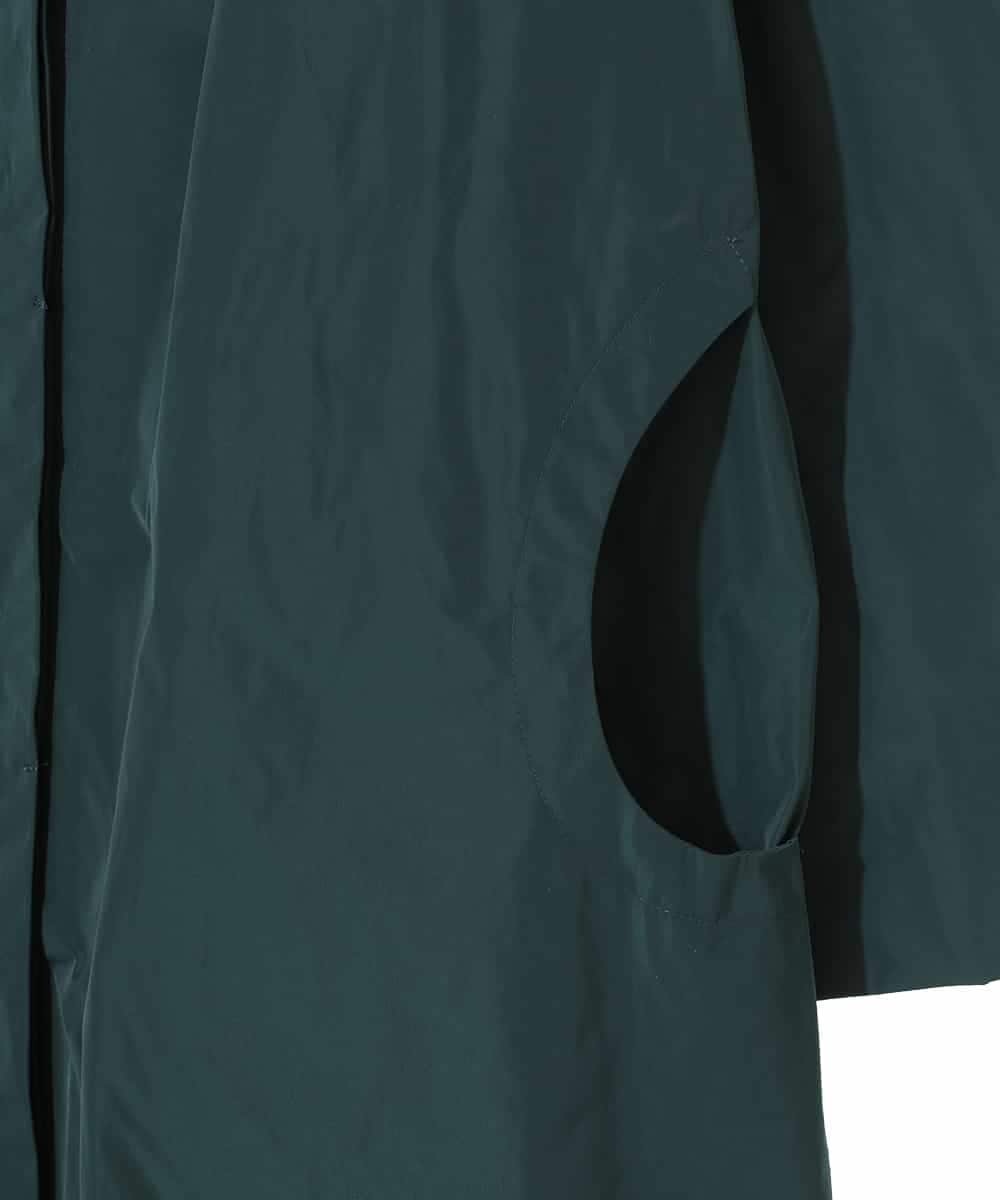RLUAD01560 HIROKO BIS GRANDE(ヒロコ ビス グランデ) 【大きいサイズ】メモリータフタフリルカラーコート グリーン