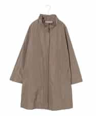 RLUAD01560 HIROKO BIS GRANDE(ヒロコ ビス グランデ) 【大きいサイズ】メモリータフタフリルカラーコート ブラウン