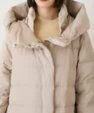 RLUAD56650 HIROKO BIS GRANDE(ヒロコ ビス グランデ) ロング丈フーディーダウンコート ベージュ