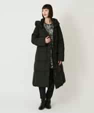 RLUAD56650 HIROKO BIS GRANDE(ヒロコ ビス グランデ) ロング丈フーディーダウンコート ベージュ