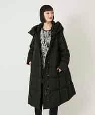 RLUAD56650 HIROKO BIS GRANDE(ヒロコ ビス グランデ) ロング丈フーディーダウンコート ベージュ