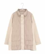 RLUAE05450 HIROKO BIS GRANDE(ヒロコ ビス グランデ) 圧着キルトジョイントデザインコート ベージュ