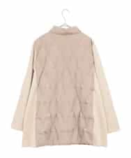 RLUAE05450 HIROKO BIS GRANDE(ヒロコ ビス グランデ) 圧着キルトジョイントデザインコート ベージュ