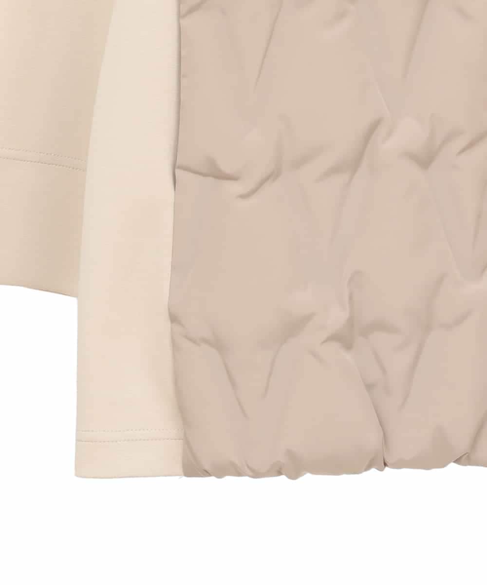 RLUAE05450 HIROKO BIS GRANDE(ヒロコ ビス グランデ) 圧着キルトジョイントデザインコート ベージュ