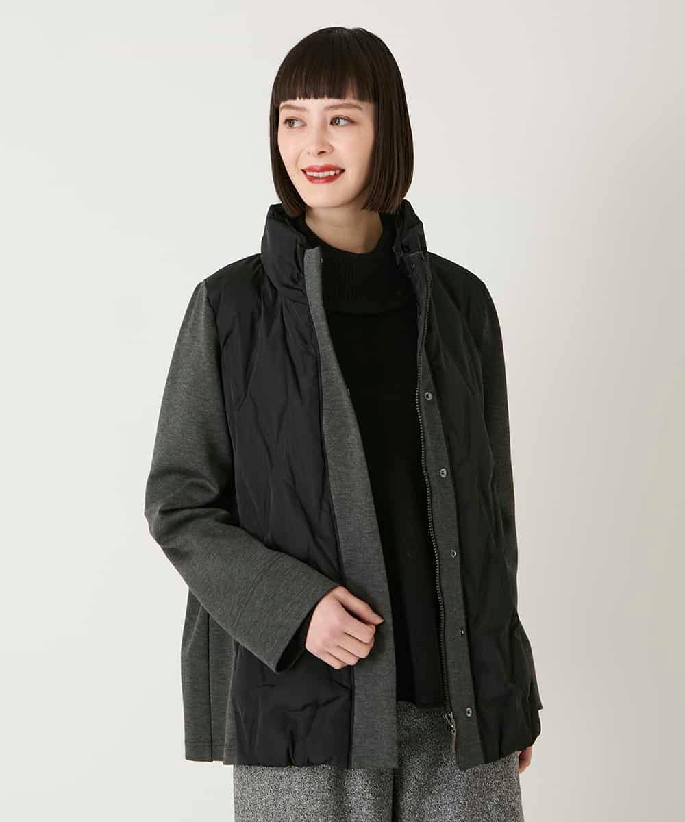 RLUAE05450 HIROKO BIS GRANDE(ヒロコ ビス グランデ) 圧着キルトジョイントデザインコート ベージュ