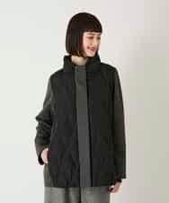 RLUAE05450 HIROKO BIS GRANDE(ヒロコ ビス グランデ) 圧着キルトジョイントデザインコート ベージュ