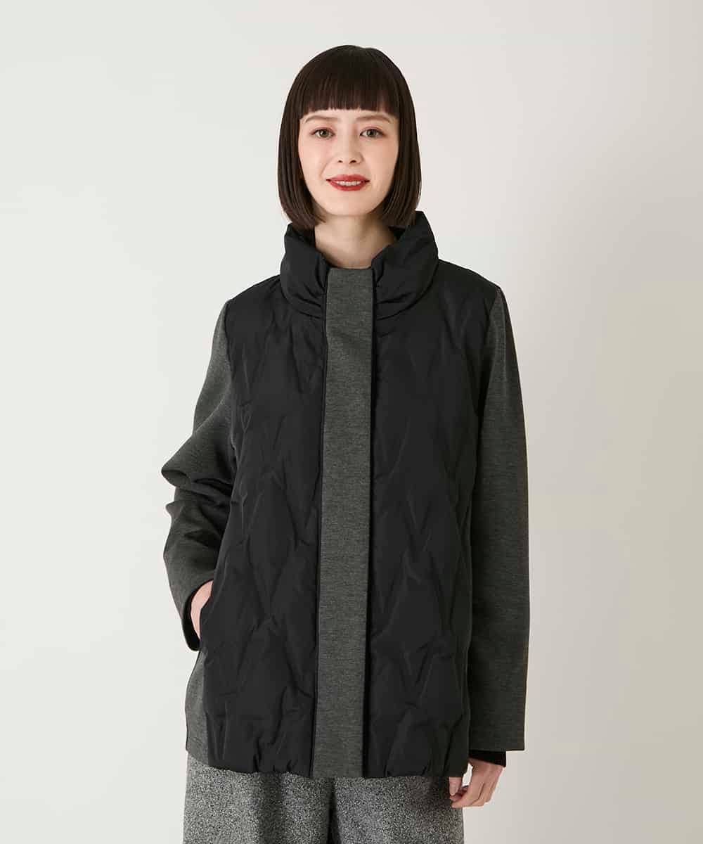 RLUAE05450 HIROKO BIS GRANDE(ヒロコ ビス グランデ) 圧着キルトジョイントデザインコート ベージュ