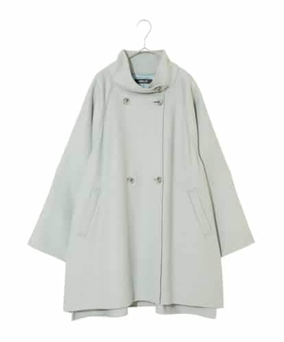 RLUAE10650  【大きいサイズ】スタンドカラーリバージャージーコート