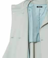 RLUAE10650 HIROKO BIS GRANDE(ヒロコ ビス グランデ) 【大きいサイズ】スタンドカラーリバージャージーコート グリーン