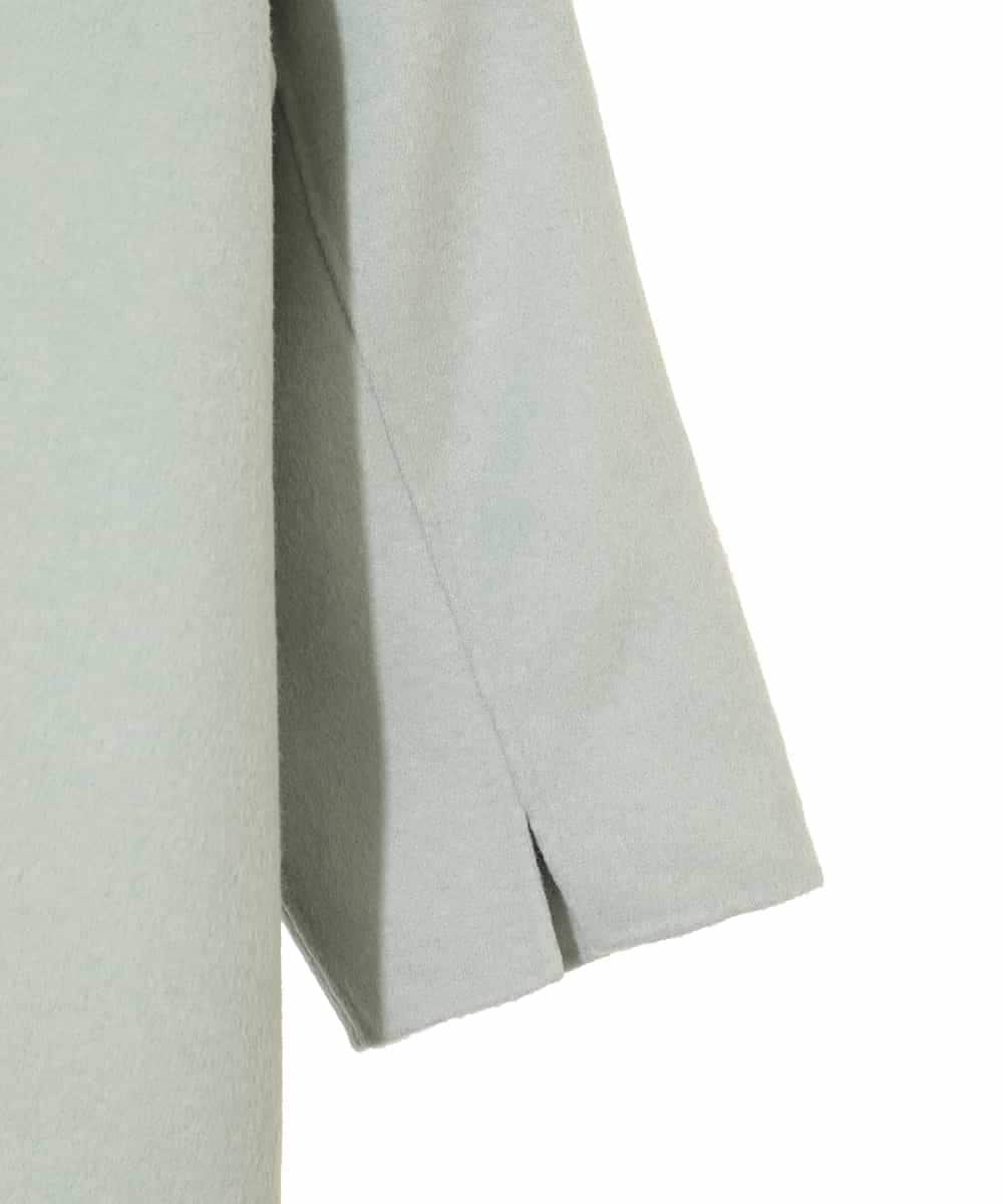 RLUAE10650 HIROKO BIS GRANDE(ヒロコ ビス グランデ) 【大きいサイズ】スタンドカラーリバージャージーコート グリーン