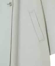 RLUAE10650 HIROKO BIS GRANDE(ヒロコ ビス グランデ) 【大きいサイズ】スタンドカラーリバージャージーコート グリーン