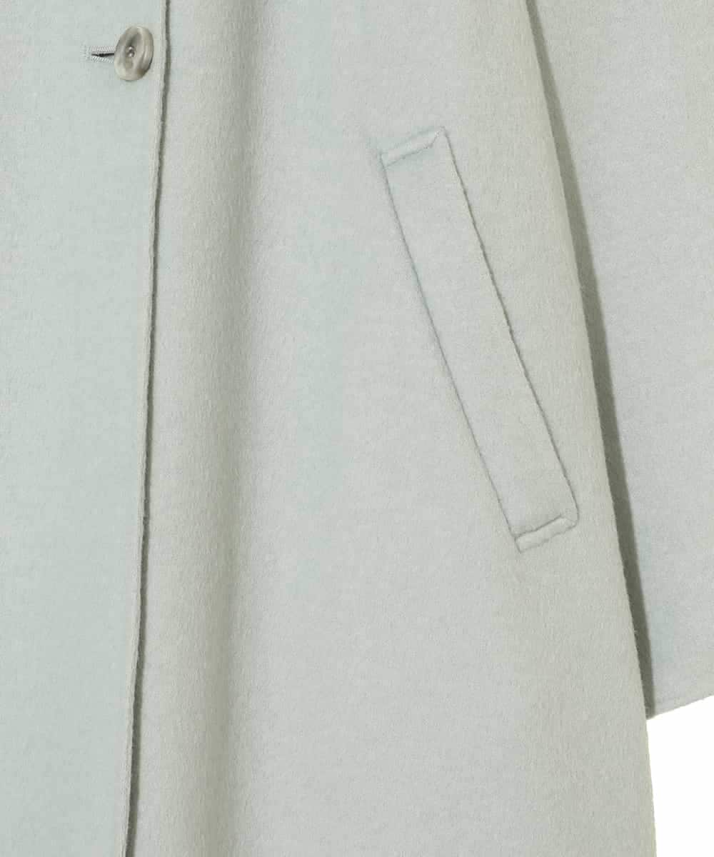 RLUAE10650 HIROKO BIS GRANDE(ヒロコ ビス グランデ) 【大きいサイズ】スタンドカラーリバージャージーコート グリーン