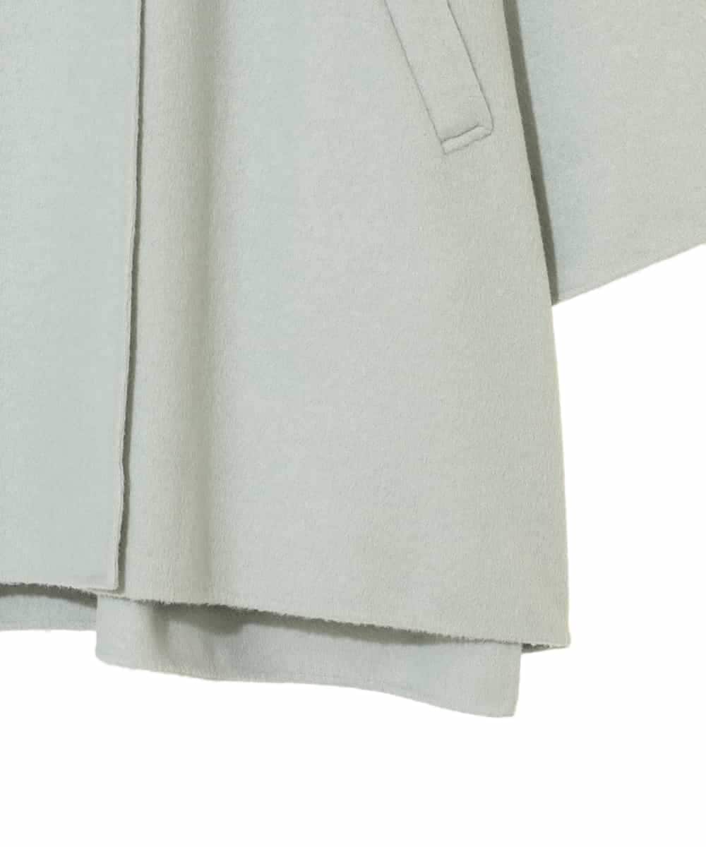 RLUAE10650 HIROKO BIS GRANDE(ヒロコ ビス グランデ) 【大きいサイズ】スタンドカラーリバージャージーコート グリーン