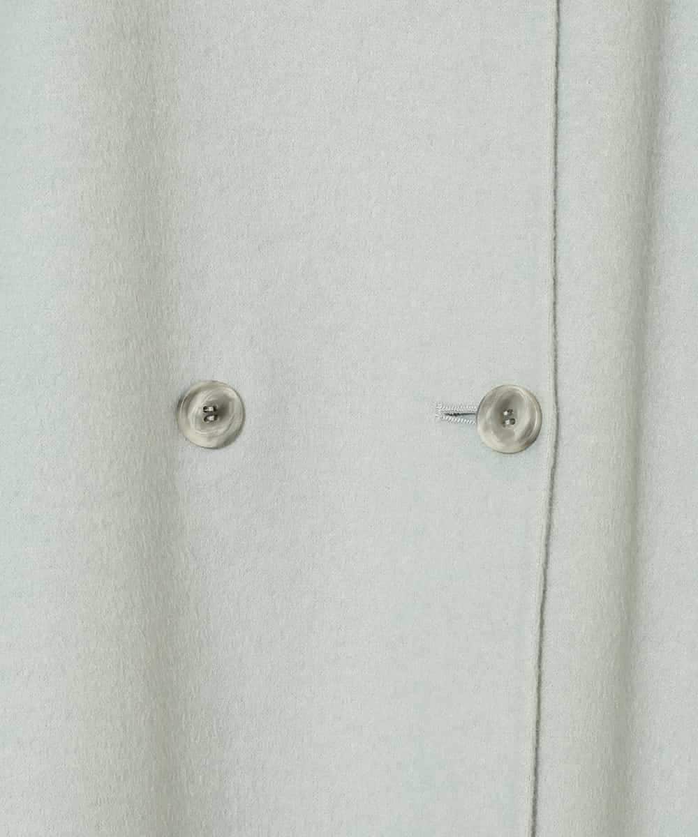 RLUAE10650 HIROKO BIS GRANDE(ヒロコ ビス グランデ) 【大きいサイズ】スタンドカラーリバージャージーコート グリーン