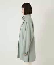 RLUAE10650 HIROKO BIS GRANDE(ヒロコ ビス グランデ) スタンドカラーリバージャージーコート グリーン