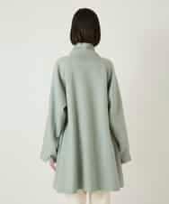 RLUAE10650 HIROKO BIS GRANDE(ヒロコ ビス グランデ) スタンドカラーリバージャージーコート グリーン