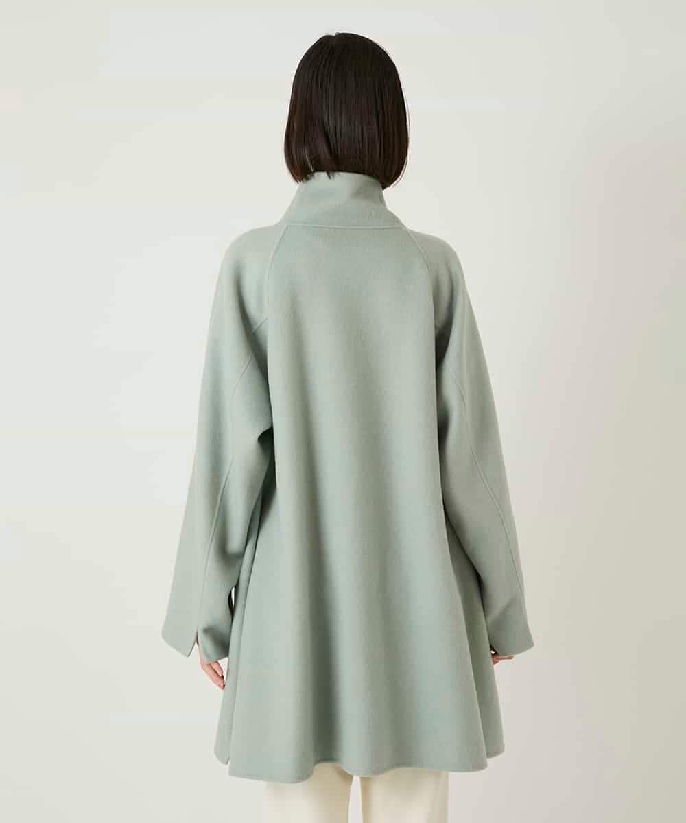 RLUAE10650 HIROKO BIS GRANDE(ヒロコ ビス グランデ) スタンドカラーリバージャージーコート グリーン