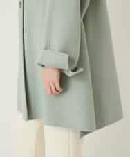 RLUAE10650 HIROKO BIS GRANDE(ヒロコ ビス グランデ) スタンドカラーリバージャージーコート グリーン