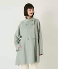 RLUAE10650 HIROKO BIS GRANDE(ヒロコ ビス グランデ) スタンドカラーリバージャージーコート グリーン