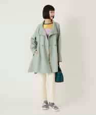 RLUAE10650 HIROKO BIS GRANDE(ヒロコ ビス グランデ) スタンドカラーリバージャージーコート グリーン